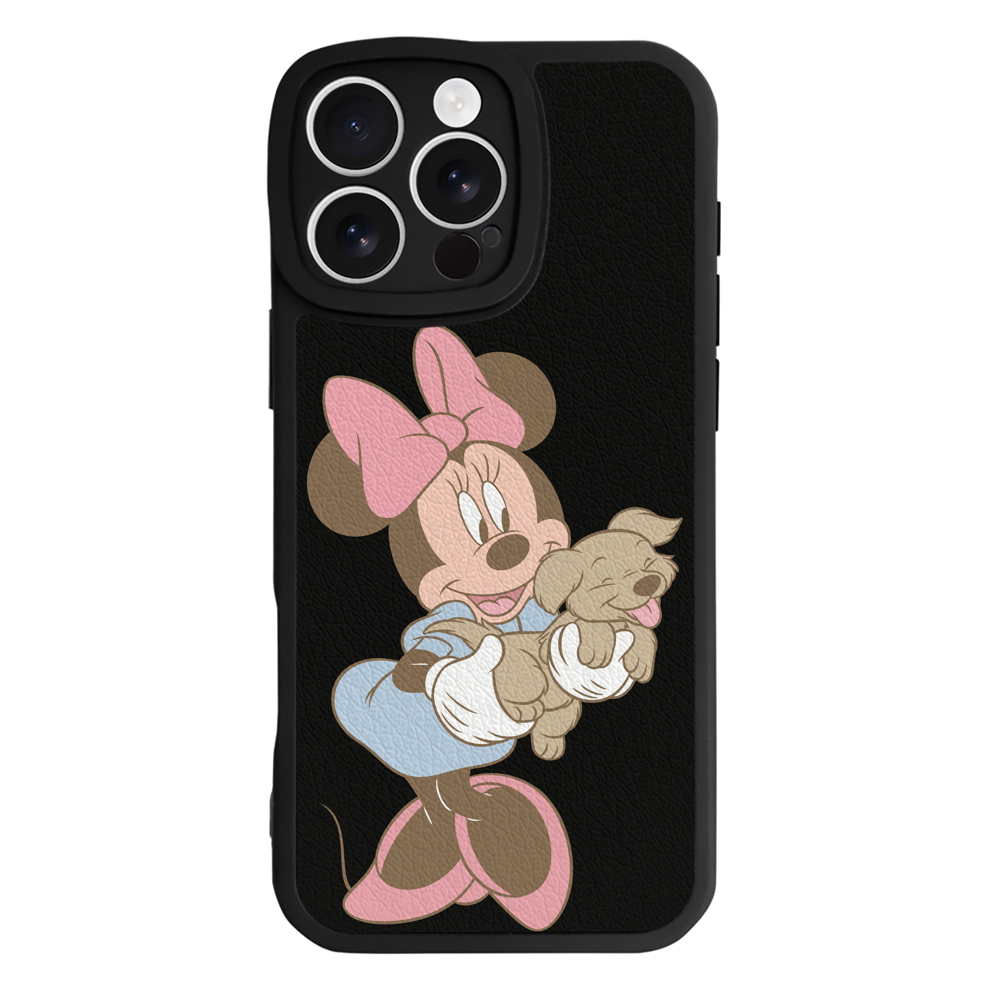 （画像用） ミッキーマウス Mickey Mouse 【iPhone 16シリーズ対応】シリコンスマホケース（レザー調） 材質：シリコン